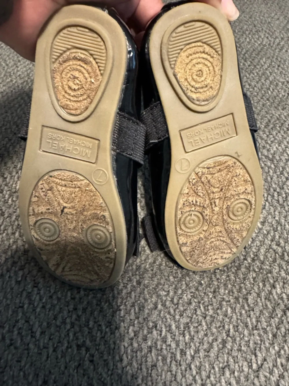 Michael Kors Black Girls' Mary‎ Jane Bow Shoes with MK Charm